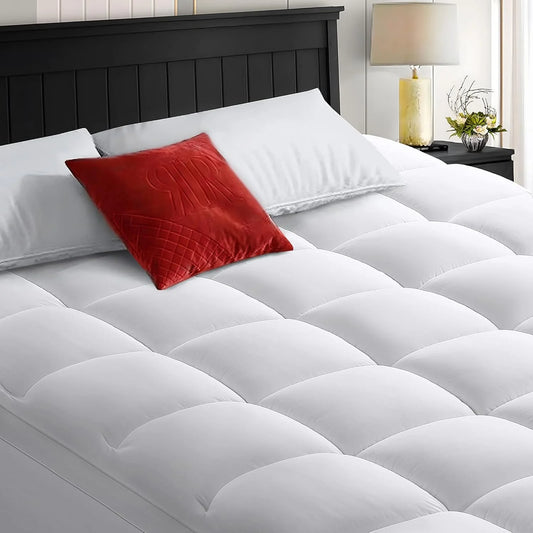 Twin-Xl Size Mattress Topper , Thick & Fluffy Soft Mattress Pad Protector, Cooling Mattress Cover with 8-21" Deep Elastic Pocket