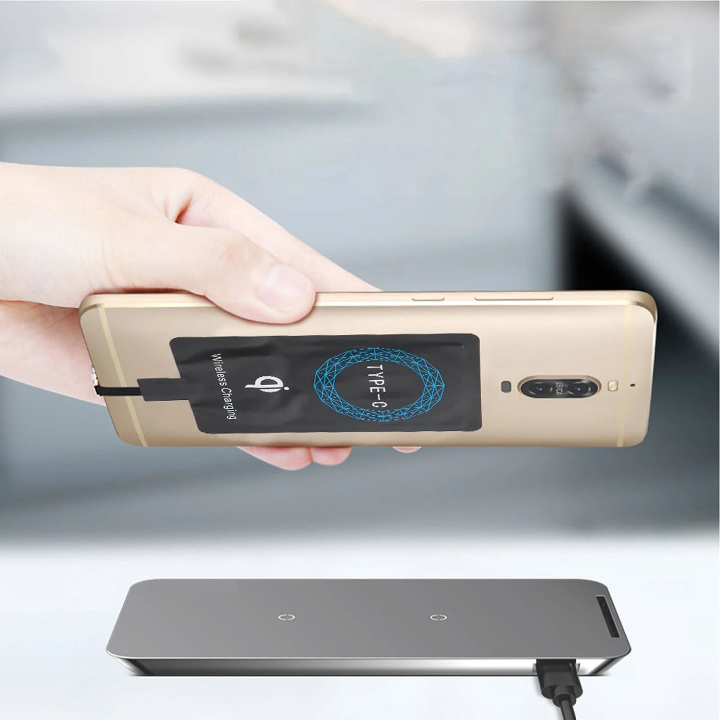 Wireless Charging Adapter – Type C (2-Pack)