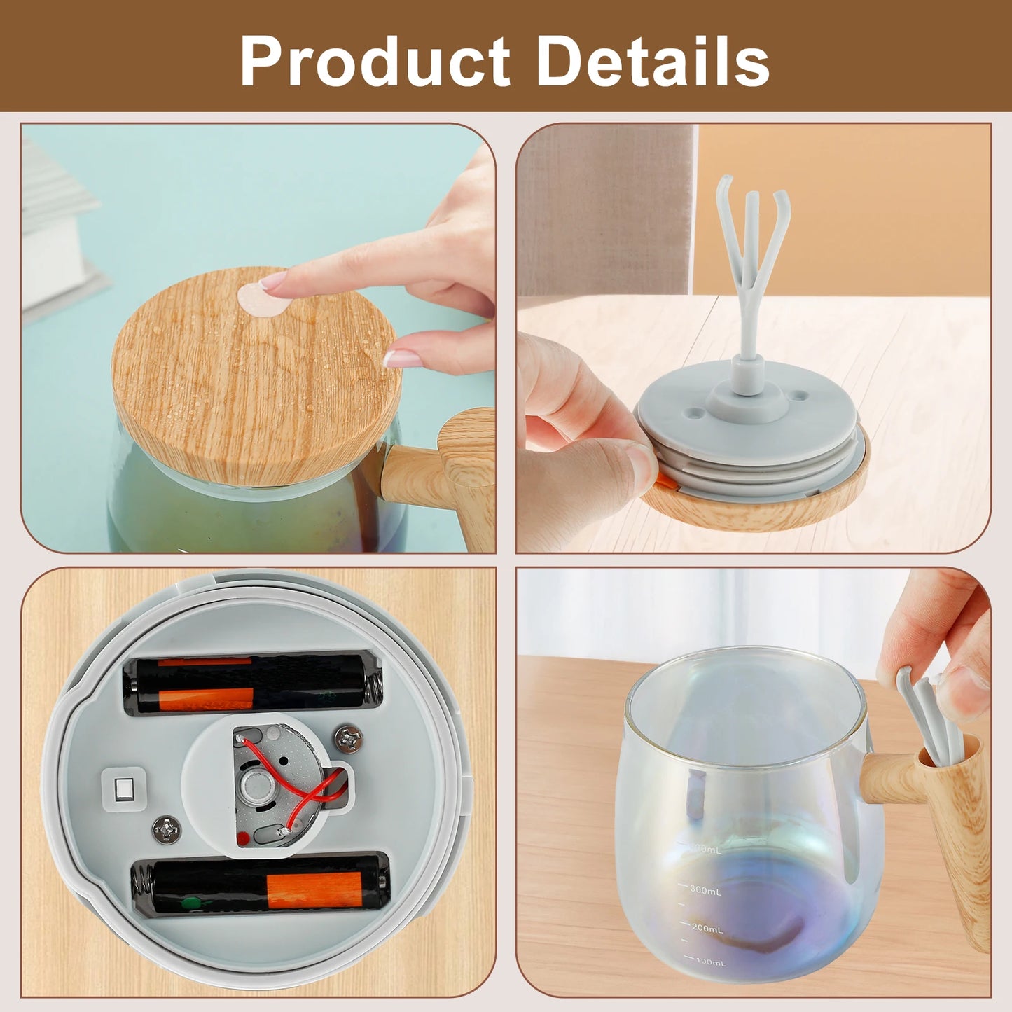 Self-Stirring Coffee Mug 400ml
